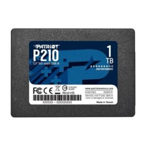 HD INTERNO SOLIDO 1TB PATRIOT P210 2.5 PULG SATA III 520MB/S / 430MB/S P210S1TB25