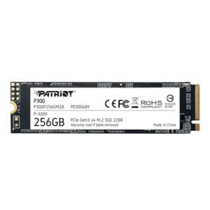 HD INTERNO SOLIDO 256GB PATRIOT P300 M.2 2280 PCIe GEN3 X4 NVME 1700MB/S / 1100MB/S P300P256GM28 P300