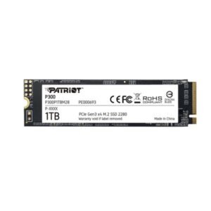 HD INTERNO SOLIDO 1TB PATRIOT P300 M.2 2280 PCIE GEN3 X4 NVME 2100MB/S / 1650MB/S P300P1TBM28 P300