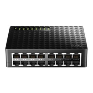 SWITCH  CUDY  FS1016D 1.0  16 PUERTOS RJ45  10/100 MBPS  NO ADMINISTRABLE