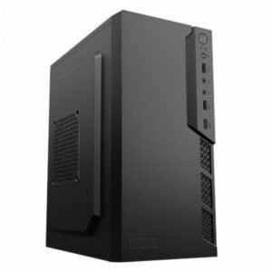 CASE CM23KTRA001C MINI TOWER SIN VENTILACIÓN INCLUIDA CON PANEL LATERAL Y CON FUENTE DE PODER 600W