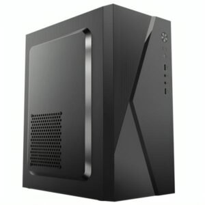 CASE CM04Q1RA001C MINI TOWER SIN VENTILACIÓN INCLUIDA CON PANEL LATERAL Y CON FUENTE DE PODER 600W