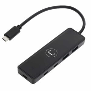 HUB UNNO TEKNO  HB1012BK USB-C  4 PUERTOS 2 USB-C 3.0 2 USB-A 3.0 5 GBPS