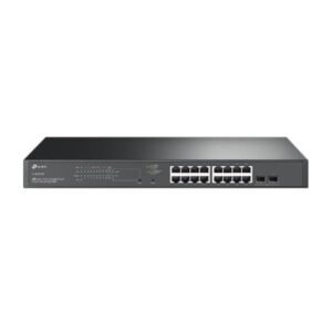 SWITCH TP LINK SG2218P(UN) OMADA 16 PUERTOS RJ45 POE+ + 2 RANURAS SFP GIGABIT 10/100/1000 MBPS ADMINISTRABLE