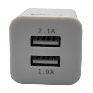CARGADOR DE PARED NOVA PA010RBU001C 10W 2 PUERTOS USB-A