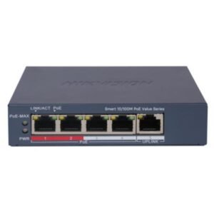 SWITCH HIKVISION DS-3E1105P-EI/M(O-STD)V2 (E) 4 PUERTOS POE FAST ETHERNET 10/100 MBPS / 1 PUERTO RJ45 ADMINISTRABLE 301802981