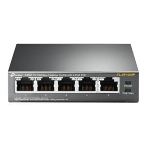 SWITCH TP LINK TL-SF1005P(UN) 5 PUERTOS RJ45 / 4 PUERTOS POE 10/100 MBPS NO GESTIONABLE