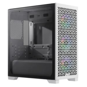 CASE RGB COOLER MASTER ELITE 302 WHITE MINI TOWER VENTILADORES 3 DE 120MM CON VIDRIO TEMPLADO LATERAL E302-WGNN-S00