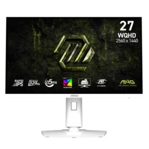 MONITOR GAMING MSI MAG 274QRFW X32 27 PULG PLANA WQHD 2560X1440 320HZ RAPID IPS G-SYNC 9S6-3CE49H-036