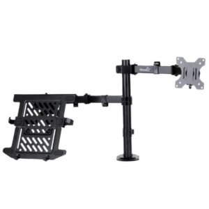 SOPORTE DE ESCRITORIO PARA MONITOR Y LAPTOP NOVA FDBM2008001C 14 PULG-32 PULG VESA 75X75 100X100 8KG