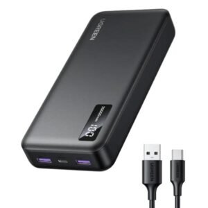POWER BANK UGREEN PB312 20000MAH 22.5W USB-A USB-C CARGA RÁPIDA BIDIRECCIONAL 25683