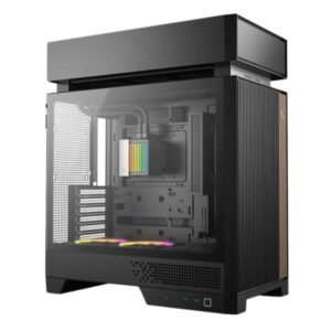 CASE RGB DEEPCOOL CL6600 MID TOWER VENTILADORES DE 2 DE 120MM CON MALLA FRONTAL Y ENFRIAMIENTO LIQUIDO PREINSTALADO R-CL6600-BKNNA0-G-1