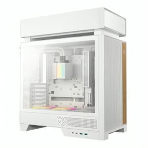 CASE RGB DEEPCOOL CL6600 WH MID TOWER VENTILADORES DE 2 DE 120MM CON MALLA FRONTAL Y ENFRIAMIENTO LIQUIDO PREINSTALADO R-CL6600-WHNNA0-G