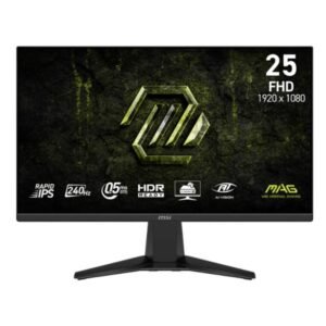 MONITOR GAMING MSI 25 PULG MAG 255F X24 PLANA 1920X1080 FULL HD 240 HZ RAPID IPS AMD FREESYNC PREMIUM HDMI / DISPLAYPORT 9S6-3BC91M-001
