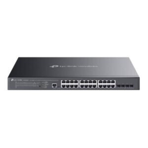 SWITCH TP LINK OMADA SG3428XMPP(UN) 24 PUERTOS GIGABIT RJ45 POE Y 4 SFP+ 10G 10/100/1000 MBPS Y 10G ADMINISTRABLE