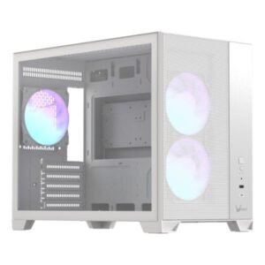 CASE RGB FORMULA V AIR MESH G6 PLUS WHITE AR MID TOWER 3X120MM PANEL FRONTAL DE ACERO/PLASTICO SIN FUENTE DE PODER 4711401667339