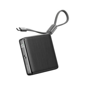 POWER BANK ORAIMO POGRAPHITE OPB-7103C 10000 MAH CARGA RÁPIDA BIDIRECCIONAL DE 22.5 W CABLE USB-C INTEGRADO Y CARGA DE 3 DISPOSITIVOS