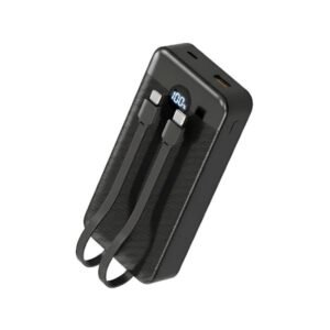 POWER BANK NOVA PB-911 20000MAH PD 22.5W/2 USB-A/USB-C/CABLES USB-C Y LIGHTNING