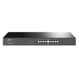 SWITCH TP LINK TL-SG1016 16 PUERTOS GIGABIT 10/100/1000 MBPS NO ADMINISTRABLE 19 PULG