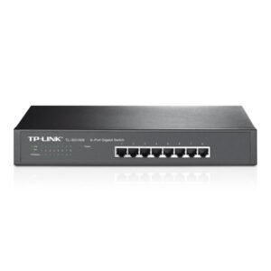 SWITCH TP LINK TL-SG1008 8 PUERTOS GIGABIT 10/100/1000 MBPS NO ADMINISTRABLE RACKMOUNT