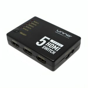 SWITCH UNNO TEKNO HB1203BK SWITCH HDMI 5 PUERTOS 4K 60HZ NO ADMINISTRABLE