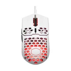 MOUSE GAMING RGB COOLER MASTER MM711 ALÁMBRICO USB 16000 DPI ULTRALIGERO MM-711-WWOL1