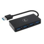 HUB EXTERNO Unno (HB1011BK/GY) 4 puertos USB 3.0 negro