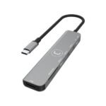 Hub Unno HB1107 USB-C 7 en 1 con HDMI y lector SD