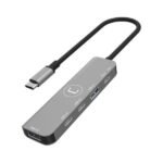 Hub Unno HB1012GY USB-C a 2 USB-A y 2 USB-C