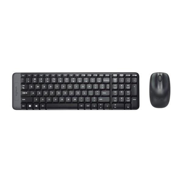 Combo Logitech MK220 teclado compacto y mouse inalámbrico