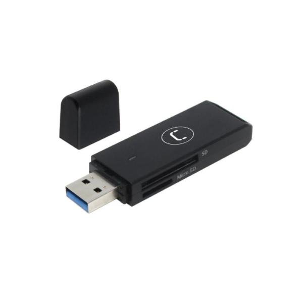 Lector Unno CR1004BK USB 3.0 SD y microSD