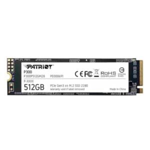 HD INTERNO sólido 512GB PATRIOT P300 M.2 2280 PCIE GEN3 X4 1700MB/S / 1100MB/S P300P512GM28 P300