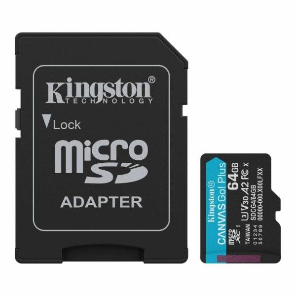 MicroSD Kingston Canvas Go! Plus 256 GB U3 V30 A2