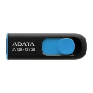 Memoria USB ADATA UV128 128 GB negra y azul