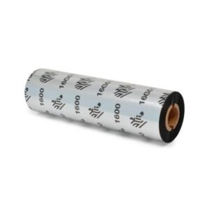 RIBBON ZEBRA CERA 4.33 PULG X 75 NUCLEO 0.5 PULG METROS 1600 WAX 24 UNIDADES/caja 01600GS11007