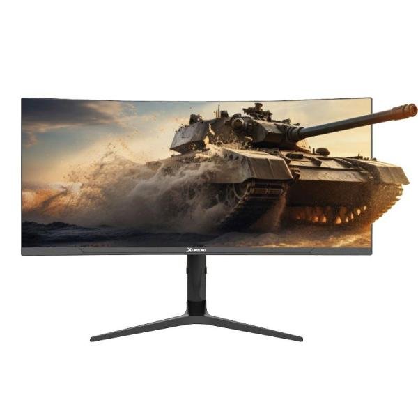 Monitor X-MICRO LED 34" (X34C-RGB342A) GAMING CURVO 3440X1440 1MS 165HZ RGBI/2YR