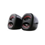 Parlantes Unno Brazza SP9012RD 2.0 rojo y negro