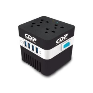 REGULADOR CDP (RU-AVR604) 600VA/300W 4 TOMAS/4 USB 120V