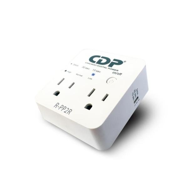 PROTECTOR CDP para REFRIGERADO (R-PP2R) 1800W/15AMP 2 TOMAS