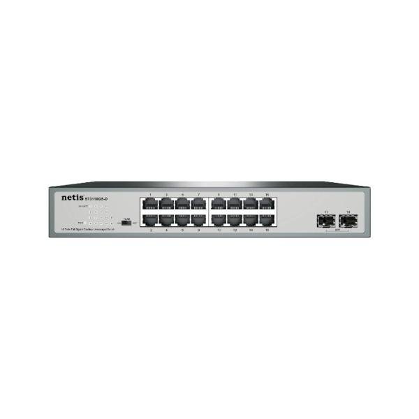 Switch Netis ST3118GS-D 16 puertos Gigabit y 2 SFP