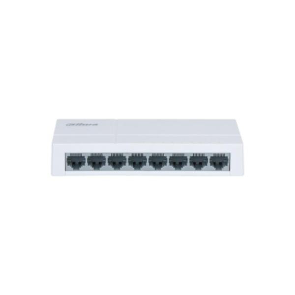 Switch Dahua PFS3008-8ET-L de 8 puertos Fast Ethernet