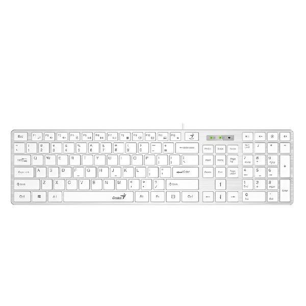 Teclado GENIUS SLIMSTAR 126 MEMBRANA ALÁMBRICO USB ESPAÑOL 31310017409