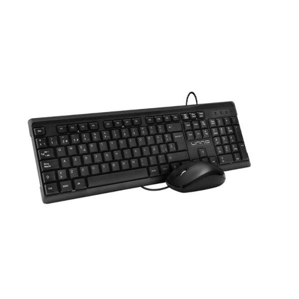 Kit Unno Klass KB6721BK teclado español y mouse USB