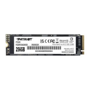 HD INTERNO sólido 256GB PATRIOT P320 M.2 2280 PCIE GEN3 X4 2200MB/S / 1200MB/S P320P256GM28