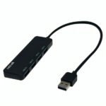HUB NOVA AHB1S340002C 4 en 1 USB-A 3.0 4 puertos USB-A 3.0 MICRO 5V 5GBPS