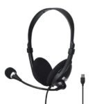Audífonos Unno ACE 5 HS7205BK USB-A con micrófono