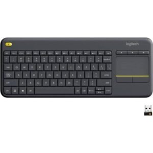 Teclado Logitech K400 Plus con touchpad en inglés