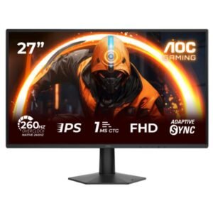 Monitor GAMING AOC 27G50Z 27 PULG PLANO 1920X1080 FHD 260 HZ FAST IPS ADAPTIVE SYNC HDMI DISPLAYPORT HDR