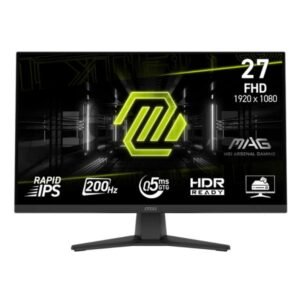 Monitor MSI MAG 272F 27 PULG PLANA 1920 X 1080 FHD 200HZ RAPID IPS ADAPTIVE-SYNC HMDI / DISPLAYPORT 9S6-3CE51T-002
