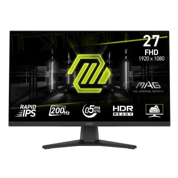 Monitor MSI MAG 272F 27 PULG PLANA 1920 X 1080 FHD 200HZ RAPID IPS ADAPTIVE-SYNC HMDI / DISPLAYPORT 9S6-3CE51T-002